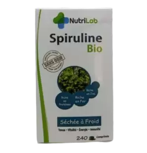 NUTRILAB spiruline BIO | 240 comprimés