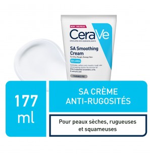 CeraVe SA Crème Anti-Rugosités Peau Sèche et Squameuse | 177ml