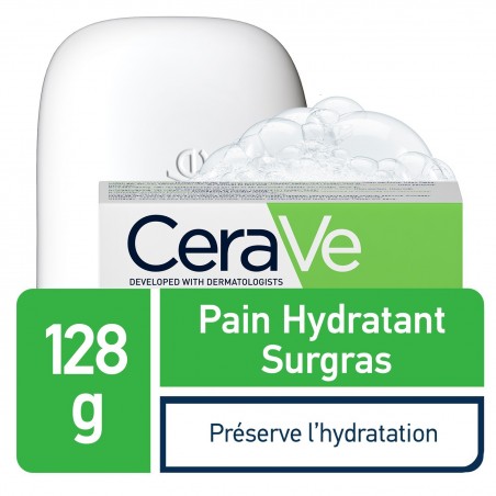 CeraVe Pain Hydratant Surgras Peau Normale à Sèche | 128g