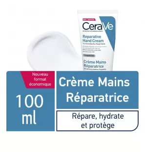 CeraVe Crème Réparatrice Mains Sèches et Abîmées | 100ml