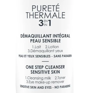 Vichy Pureté Thermale Démaquillant Intégral 3en1 Peau Sensible | 300ml