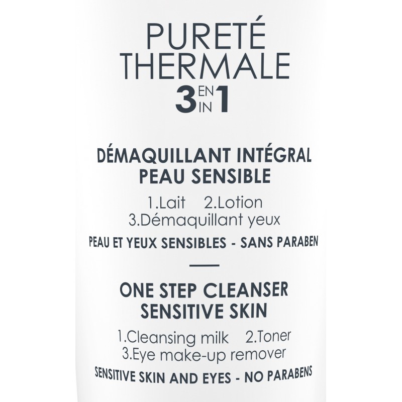 Vichy Pureté Thermale Démaquillant Intégral 3en1 Peau Sensible | 300ml