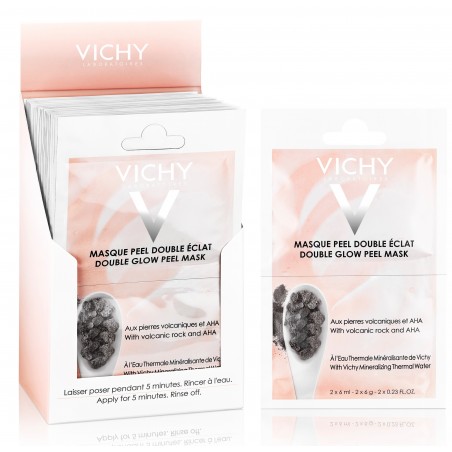 Vichy Masque Minéral Bidose Peel Double Eclat Tous Types de Peaux | 2 x 6ml