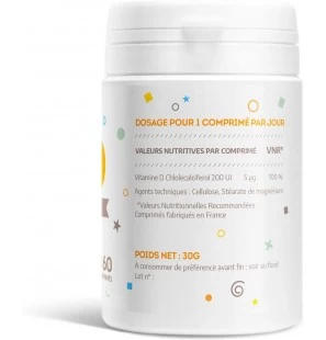 GPH DIFFUSION Vitamine D 5ug l 60 comprimés