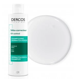 Vichy Dercos Shampoing Traitant Sébo-Correcteur Cheveux Gras | 200ml