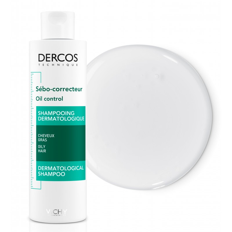 Vichy Dercos Shampoing Traitant Sébo-Correcteur Cheveux Gras | 200ml