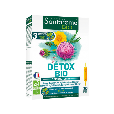 SANTAROME Détox BIO | 20 ampoules