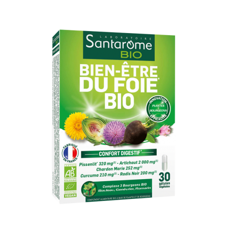 SANTAROME Bien-être du Foie BIO | 30 gélules