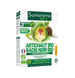 SANTAROME Artichaut BIO Radis Noir BIO | 20 ampoules