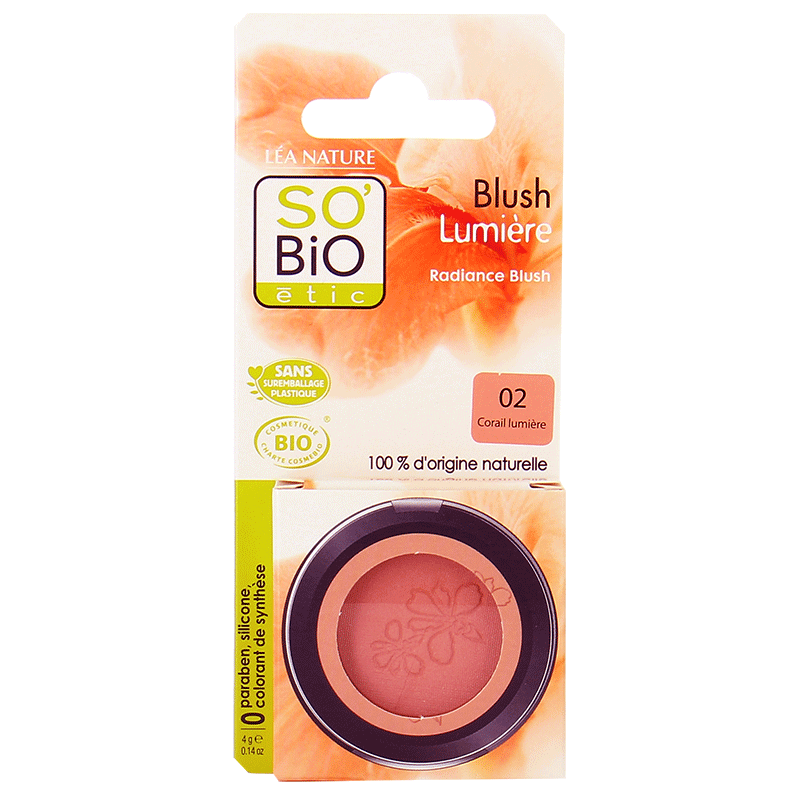 So'bio Etic Blush Fard à Joues Bio Lumière Corail 02