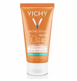 VICHY CAPITAL SOLEIL crème anti-brillance Toucher Sec Teintée spf 50+ | 50 ml