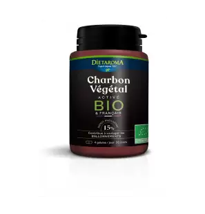 DIETAROMA charbon végétal activé BIO | 120 gélules