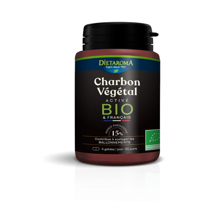 DIETAROMA charbon végétal activé BIO boite 120 gélules