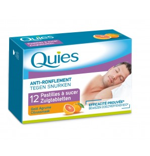 QUIES ANTI RONFLEMENT pastilles à sucer goût Agrume | 12 u