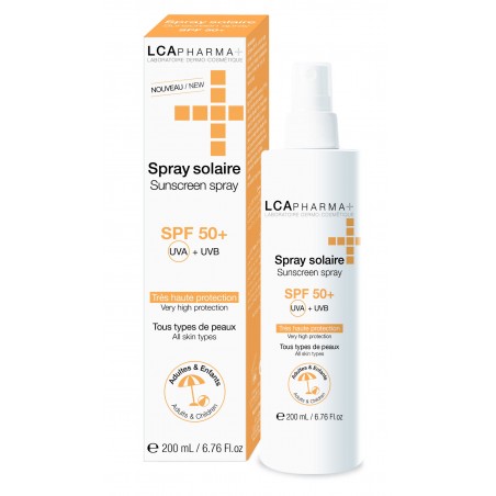 LCA spray solaire spf 50 Adulte & Enfant 200 ml