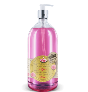 Les Petits Bains de Provence Savon liquide de Marseille Rose 1L