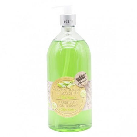 Les Petits Bains de Provence Savon liquide de Marseille Aloe verra  1L