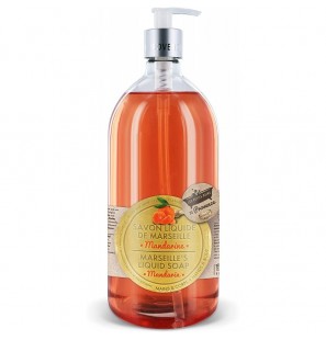 Les Petits Bains de Provence Savon liquide de Marseille Mandarine 1L