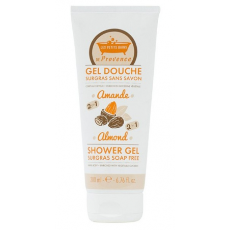 LES PETITS BAINS DE PROVENCE Gel douche surgras sans savon Fleur de coton 200 ml