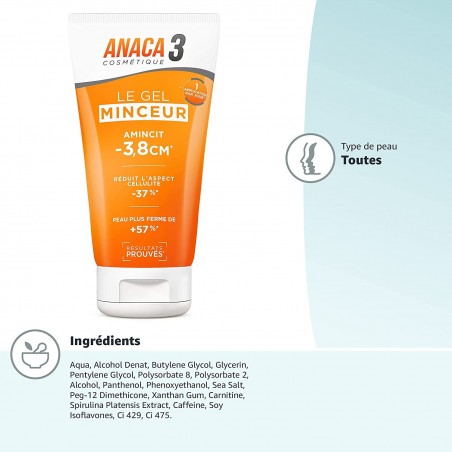 ANACA 3 gel Minceur 150 ml
