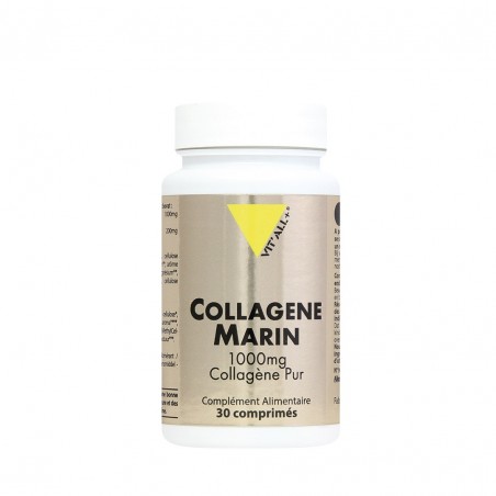 VIT'ALL+ collagène marin pur 1000 mg boite 30 comprimés
