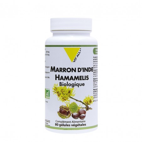 VIT'ALL+ Marron D'inde & Hamamelis Bio boite 80 gélules