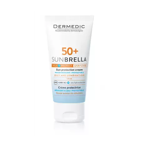 DERMEDIC SUNBRELLA crème solaire peaux grasses et mixtes spf 50+ | 50 ml