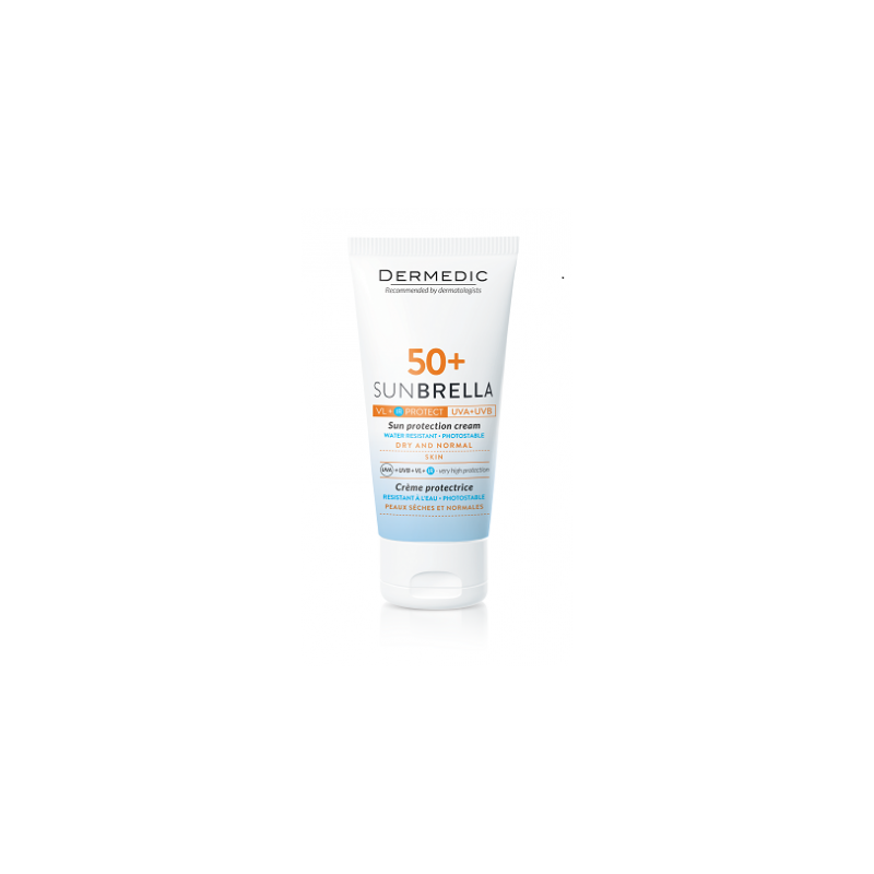 DERMEDIC SUNBRELLA crème solaire peaux sèches et normales spf 50+ | 50 ml