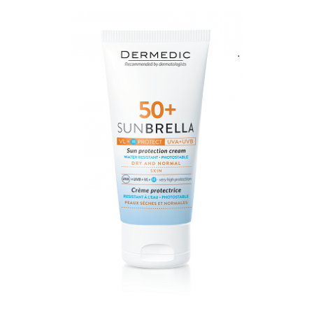DERMEDIC SUNBRELLA crème solaire peaux sèches et normales spf 50+ | 50 ml