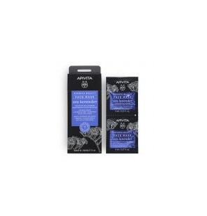 APIVITA EXPRESS BEAUTY Masque Visage Hydratant & Anti-pollution à la Lavande de Mer 8 ML