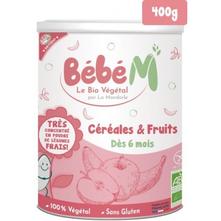 BEBE M FRUITS céréales | 400 G