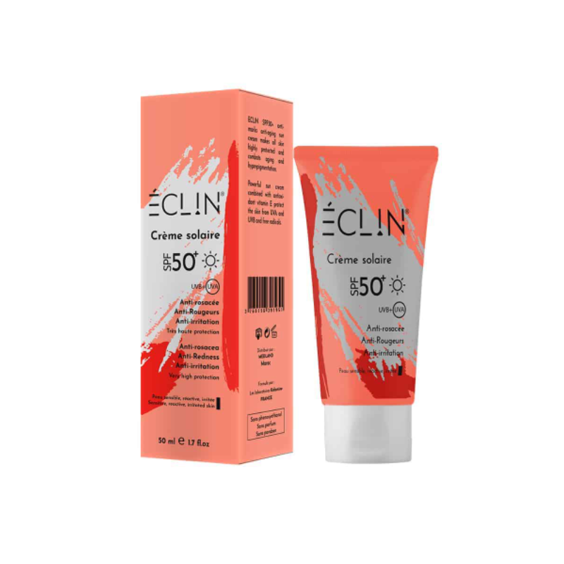 ECLIN crème solaire spf 50+ anti rougeurs | 50 ml