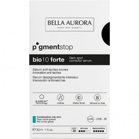 BELLA AURORA PIGMENTSTOP BIO 10 FORTE sérum anti tâches peau mixte à grasse 30 ml