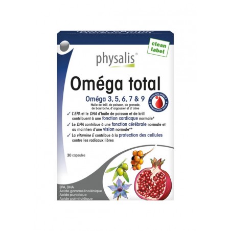Physalis Oméga Total boite 30 capsules