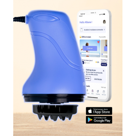 CELLUBLUE Appareil Minceur (Masseur Electrique 4 Têtes)