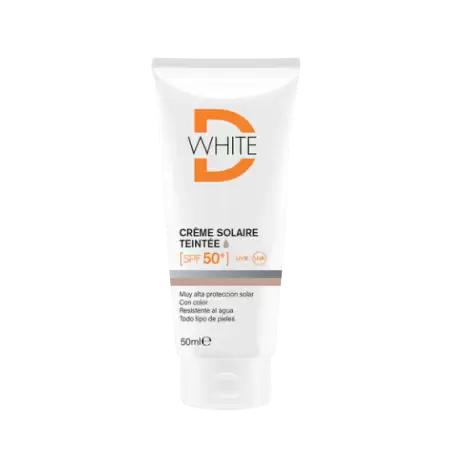 DWHITE crème solaire Teintée spf 50+ | 50 ml