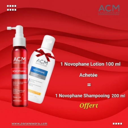 ACM NOVOPHANE Offre lotion anti-chute 100 ml + Novophane shampooing 200 ml Offert