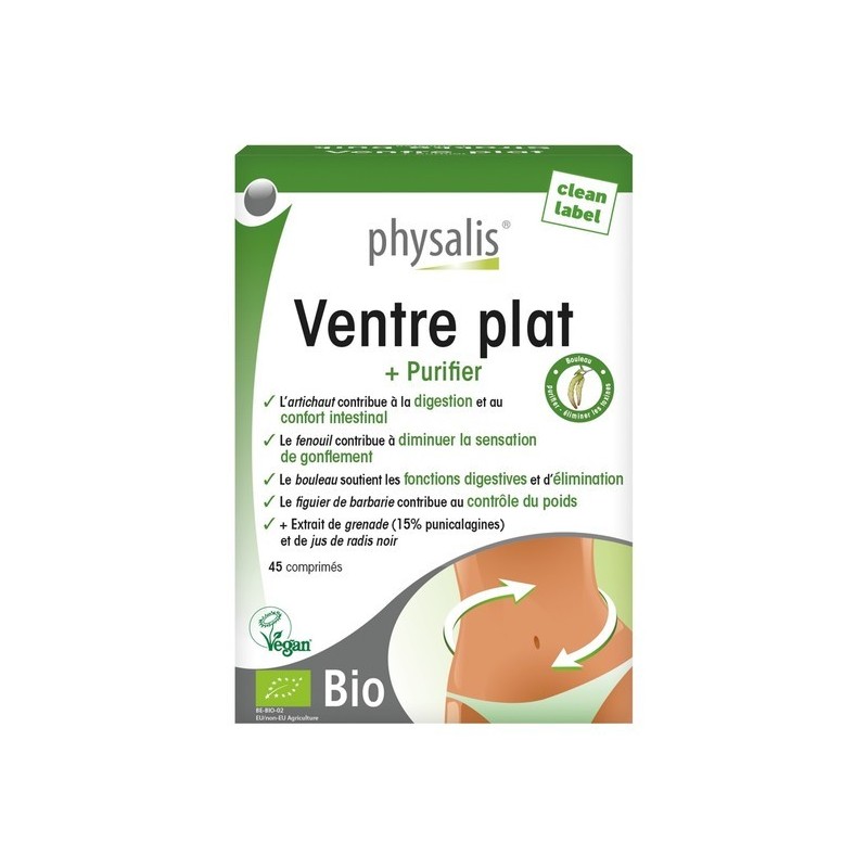 Physalis Ventre Plat BIO boite 45 comprimés