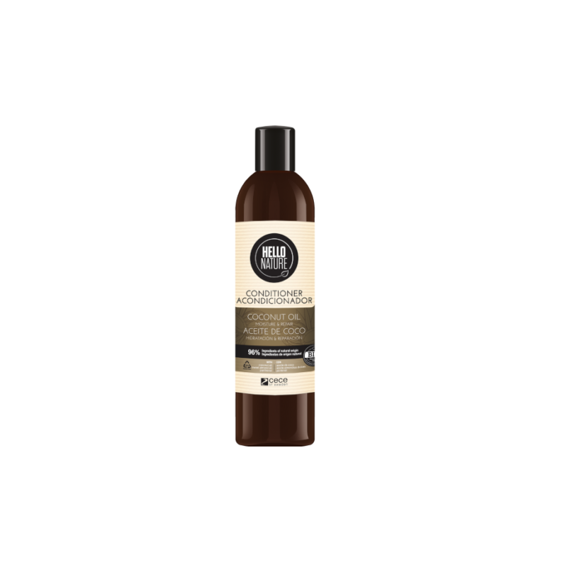 HELLO NATURE Coconut Oil après shampooing | 300 ml