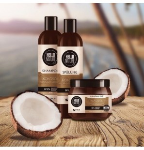 HELLO NATURE Coconut Oil après shampooing | 300 ml