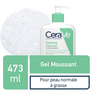 CeraVe Offre Gel Moussant Nettoyant Peau Normale à Grasse | 473ml