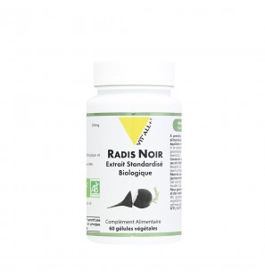 VIT'ALL+ Radis Noir 250 mg Bio boite 60 gélules végétales
