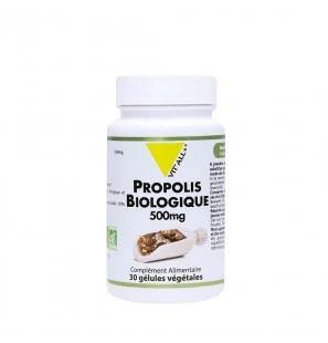 VIT'ALL+ Propolis Biologique 500 mg boite 30 gélules végétales