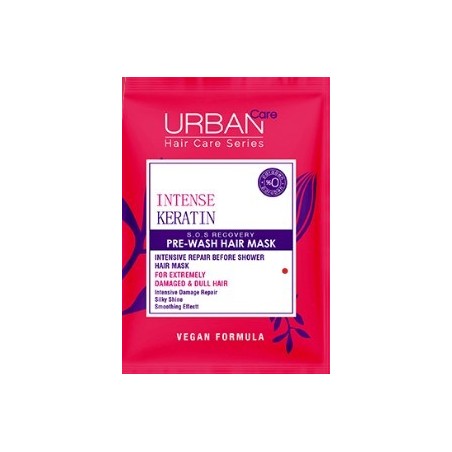 URBAN CARE masque réparateur avant lavage à la kératine intense 50ML