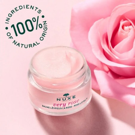 Nuxe Very Rose Baume hydratant lèvres à la rose 15 gr