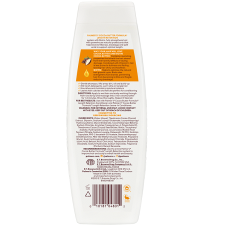 PALMER'S COCOA BUTTER Shampooing Rétention Longueur 400 ml