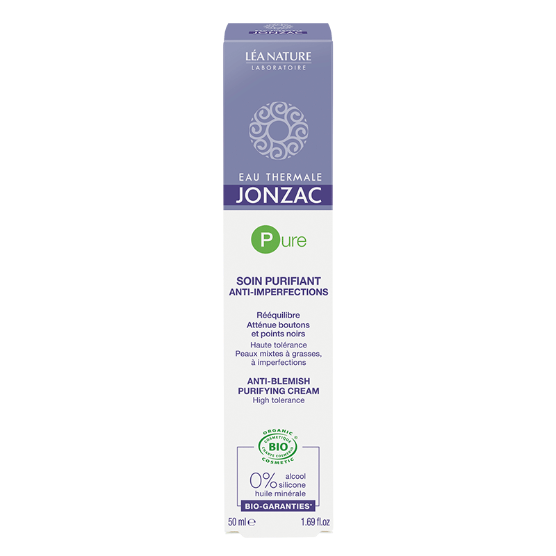 JONZAC PURE soin purifiant anti imperfections BIO 50 ml