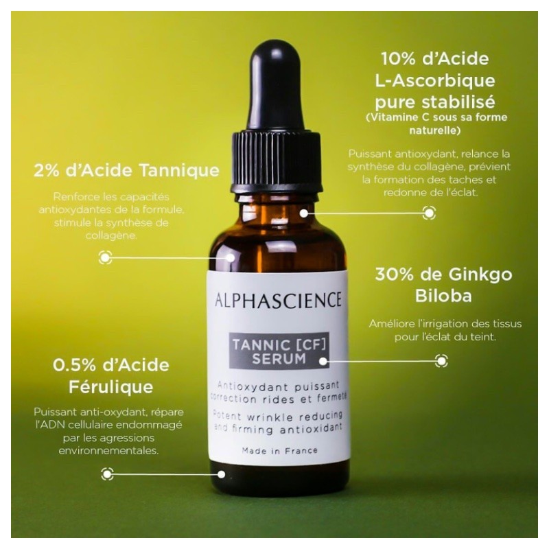 ALPHASCIENCE TANNIC [CF] sérum 30 ml