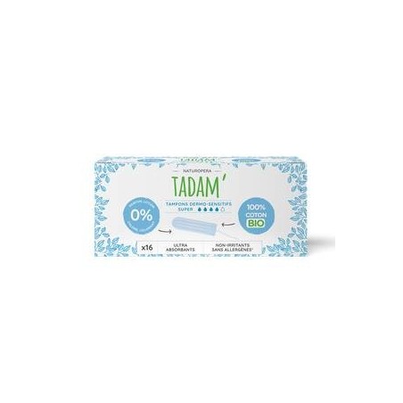 TADAM Tampons Bio Super+ 4gttes boite 16U