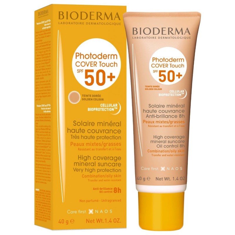 BIODERMA PHOTODERM COVER TOUCH TEINTE DOREE SPF50 40ML